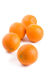 Image showing five fresh oranges