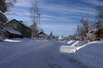 Image showing neighbourhood in wintertime