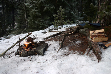 Image showing winter coffee