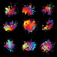 Image showing variation ink spray nine