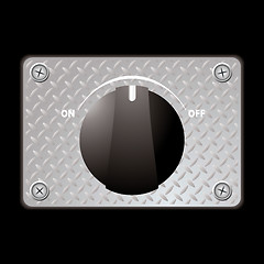 Image showing switch metal panel