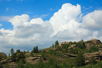 Image showing Mountain and sky