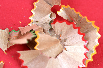 Image showing Pencils and wood shavings