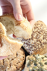 Image showing Assortment of baked bread