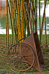 Image showing Chinese Wheelbarrow in Singapore