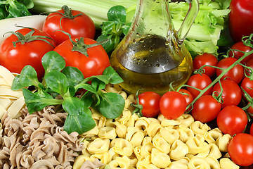 Image showing Pasta and vegetables.