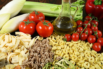 Image showing Pasta and vegetables.