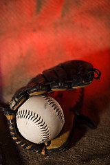 Image showing Baseball ball and glove