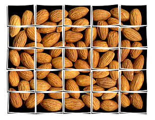 Image showing almonds collage 
