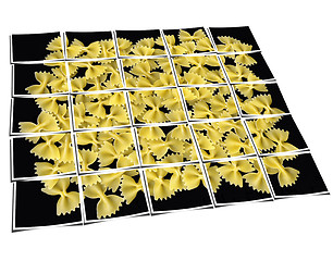 Image showing bow tie pasta collage