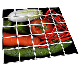 Image showing vegetable mix collage