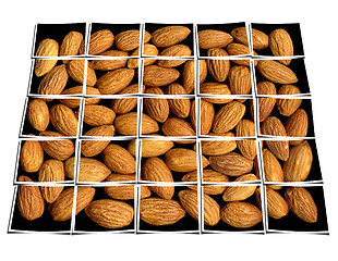 Image showing almonds collage 