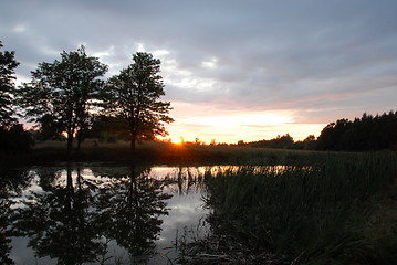 Image showing sunset sky