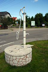 Image showing Old water pump