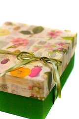 Image showing green gift box