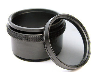 Image showing Circular polarizer filter and adaptor