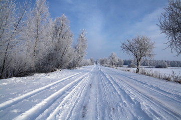 Image showing Road in snow