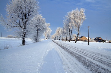 Image showing Road in snow