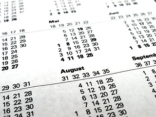 Image showing calendary