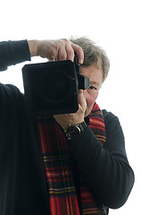 Image showing professional photographer in studio 