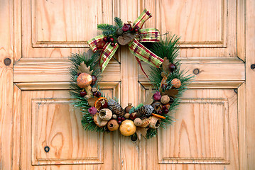 Image showing Christmas door decoration