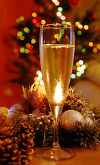 Image showing New year champagne