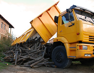 Image showing Wood delivery