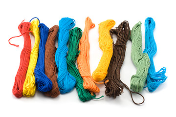 Image showing Hank of the colour threads 4