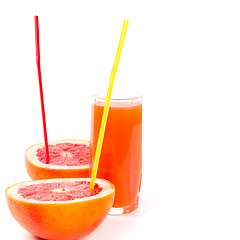 Image showing juice and grapefruit