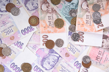 Image showing czech money