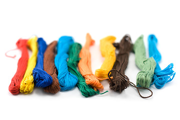 Image showing Hank of the colour threads 3