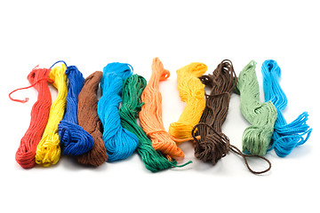 Image showing Hank of the colour threads 2