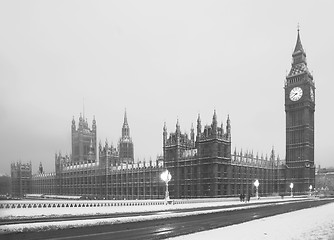 Image showing Snow in London