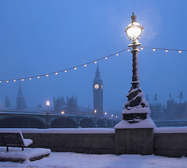 Image showing Snow in London