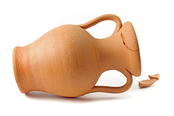 Image showing old broken amphora