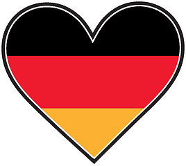 Image showing German Heart Flag