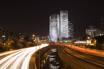 Image showing The Tel Aviv night city
