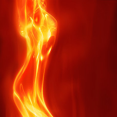 Image showing abstract female fire