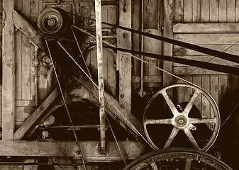 Image showing old farm machinery