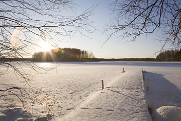 Image showing Frozen Lake