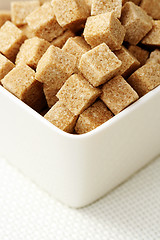 Image showing brown sugar cubes