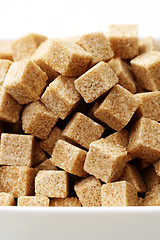 Image showing brown sugar cubes