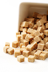 Image showing brown sugar cubes