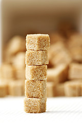 Image showing brown sugar cubes