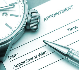 Image showing Appointment Time
