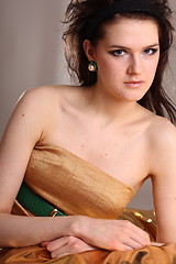 Image showing Portrait of a young fashion model