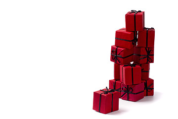 Image showing red gift boxes