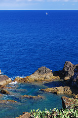 Image showing Vulcanic Lagoon in Madeira