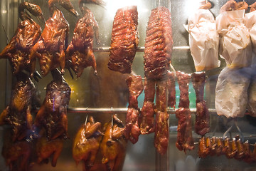 Image showing Hanging Asian Delicacies