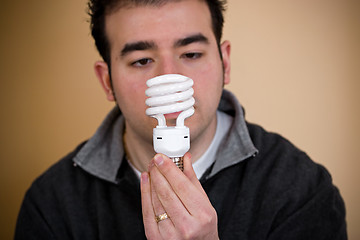 Image showing Compact Fluorescent Bulb